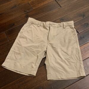 Vineyard Vines Boys Khaki Flat Front Performance Shorts Size 12